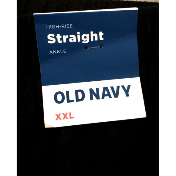 Old Navy Women's Ankle Pants Linen Blend High Rise Pockets Black - XXL  NWT - Picture 6 of 6